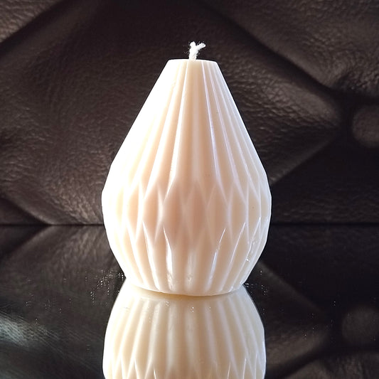 Geometric Pear shaped Pillar Candle