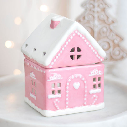 Pink Gingerbread House Wax Melt Burner