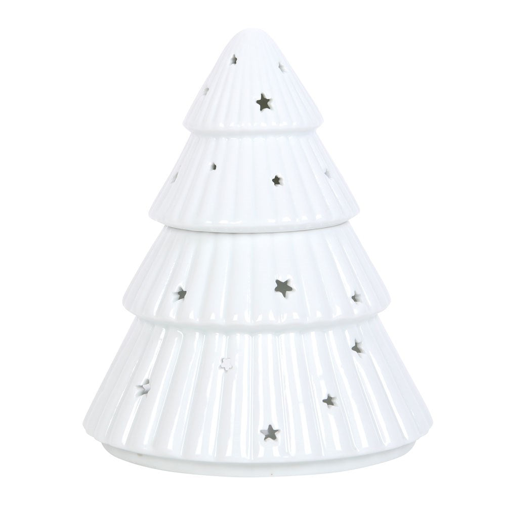 White Christmas Tree Wax Burner